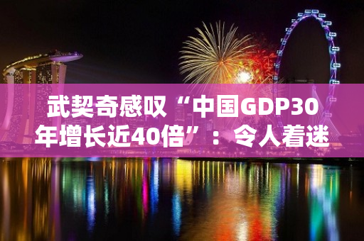 武契奇感叹“中国GDP30年增长近40倍”：令人着迷的国家发展速度